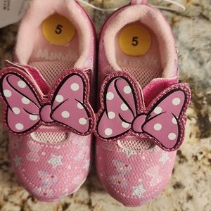 3 pairs of minnie mouse toddler shoes